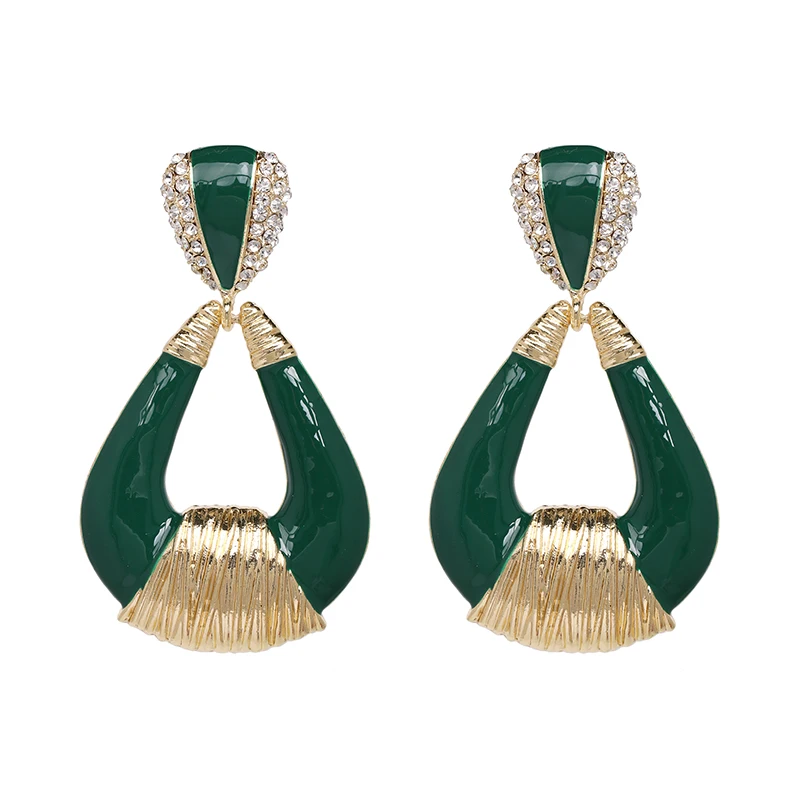 Женские серьги подвески из сплава FASHIONSNOOPS винтажные массивные металлические