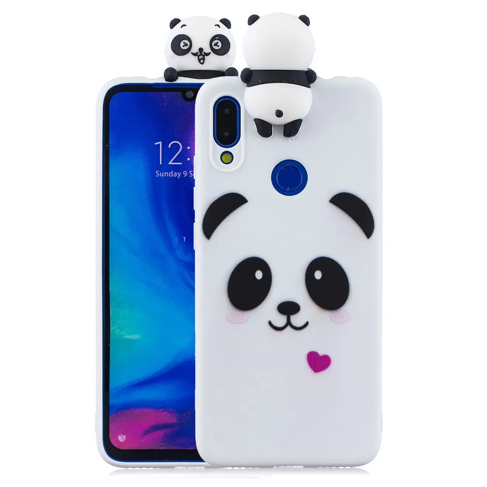 Силиконовый чехол для xiaomi redmi 7 Чехол redmi 7 Мягкий ТПУ 3D чехол Единорог Свинья медведь розовый милый для xiaomi redmi go - Цвет: 09