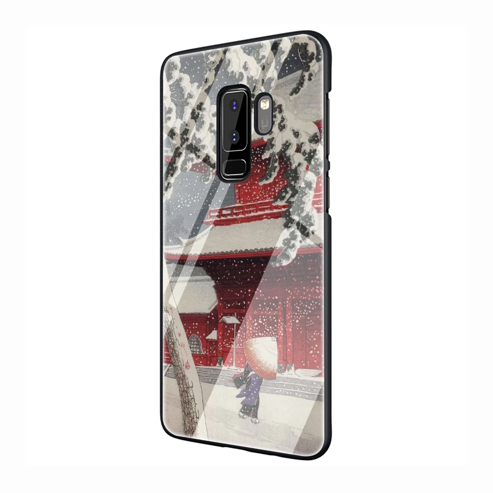 G7 Ukiyo e японский стиль искусство закаленное стекло чехол для телефона samsung Galaxy S7 edge S8 Note 8 9 10 Plus A10 20 30 40 50 60 70 - Цвет: G7
