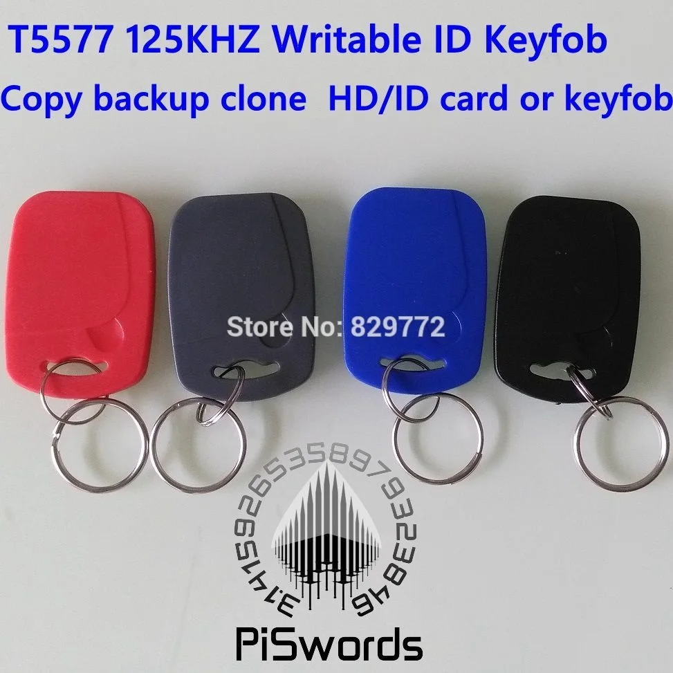 RFID брелок T5577 125 кГц считываемая идентификационная карта|rewritable card|rewritable rfidrewritable