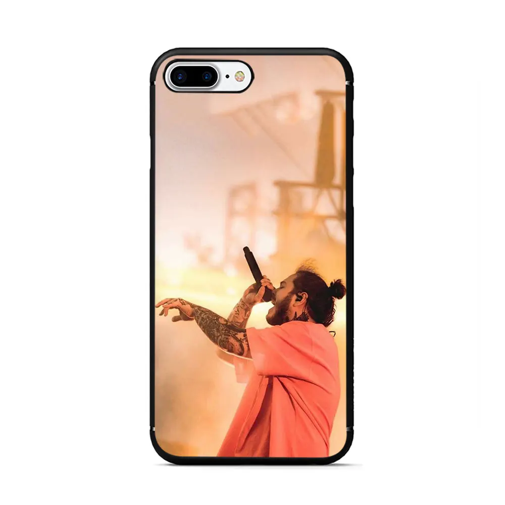 B7 Мягкий ТПУ чехол для телефона post malone для iPhone 5 5S 6 6s 7 8 Plus X XR XS MAX - Цвет: B7