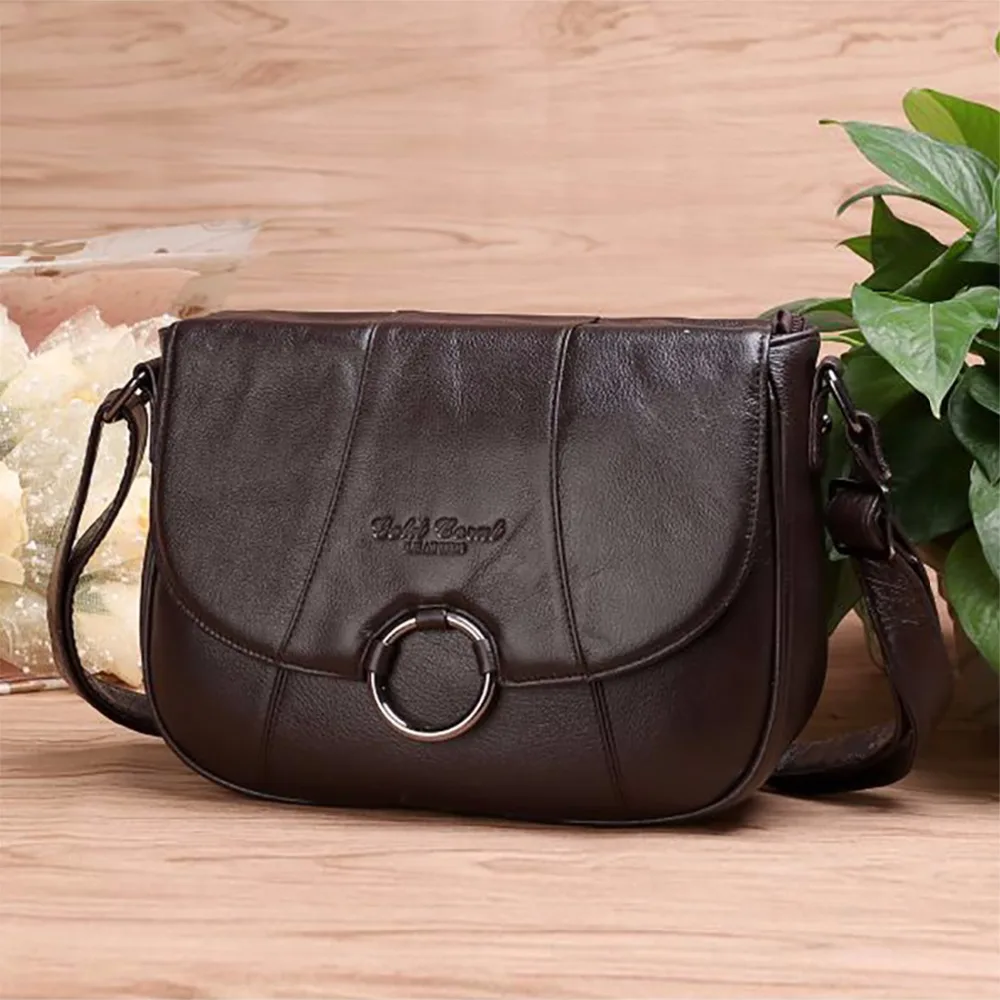 Сумка на плечо женская из натуральной кожи модный трендовый Повседневный