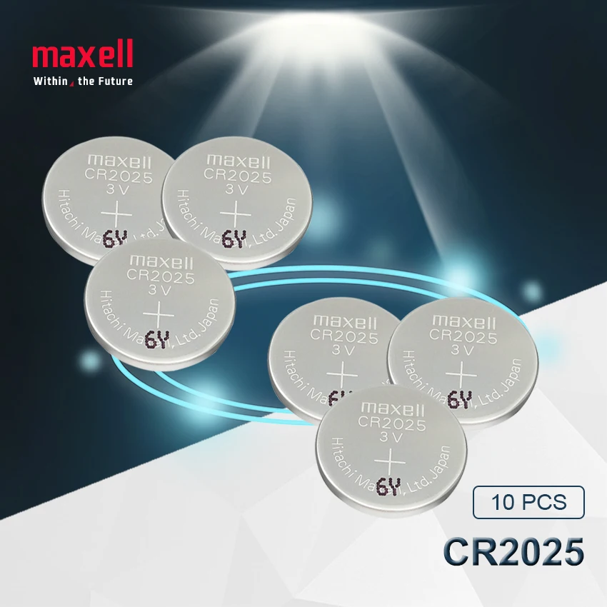 Батарейки maxell cr2025 кнопочные литиевые 10 шт. 2025 3 в|Часовые батарейки| |