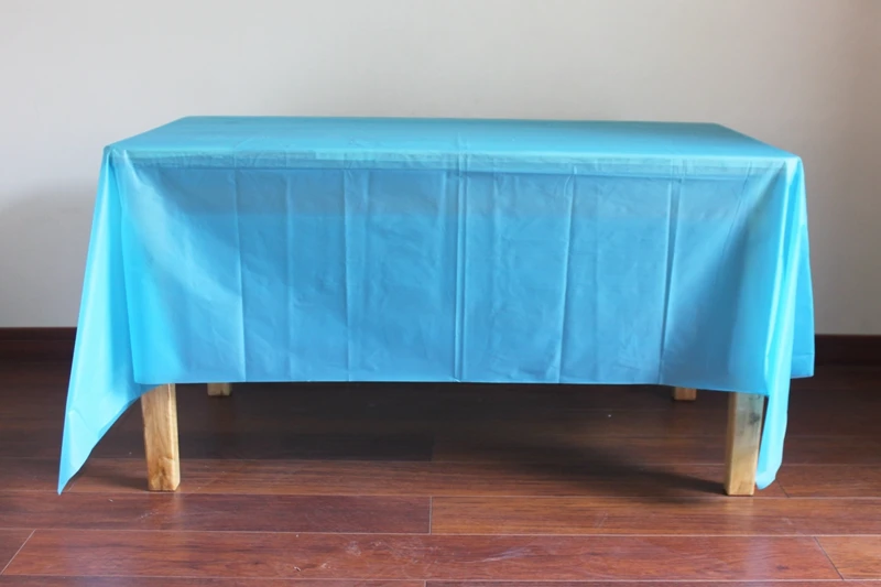 Многоразовая пластиковая Однотонная одежда скатерти покрытие стола скатерть