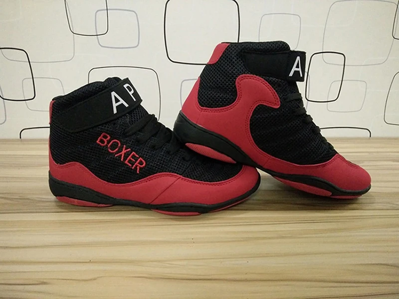 Профессиональная Обувь для бокса борьбы с резиновой подошвой дышащие армейские