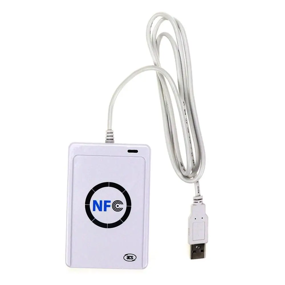 ACR122U NFC считыватель USB ACR122U бесконтактная смарт-карта ic и писатель rfid Копир Дубликатор 5 шт. UID сменная бирка карта брелок - Цвет: ACR122U