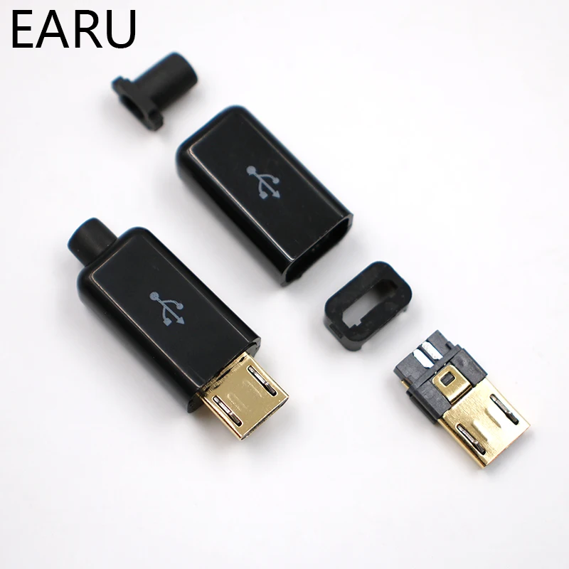 10 шт. 6 мм 8 Micro USB 5PIN сварочный Тип Штекерный соединитель зарядное устройство 5P 4 в 1