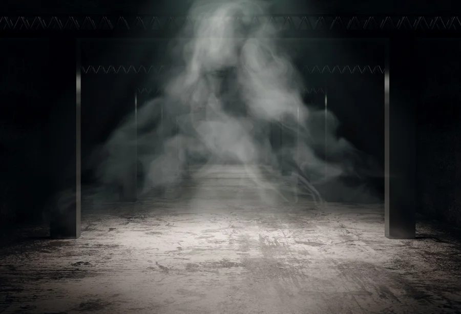 Laeacco Grungy Garage Smoke Mist Black портретная сцена для детской фотосъемки фоны для студийной фотосъемки