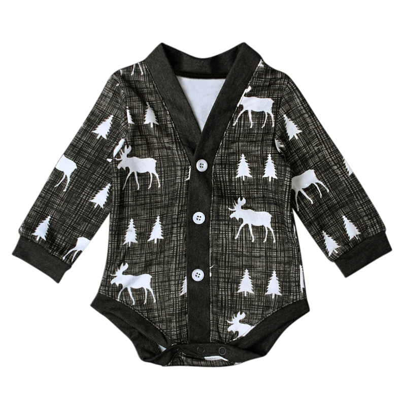 Christmas Baby Romper Children Autumn Clothing Set Girl Jumpsuit Boy Rompers Long Sleeve Newborn Clothes | Детская одежда и обувь