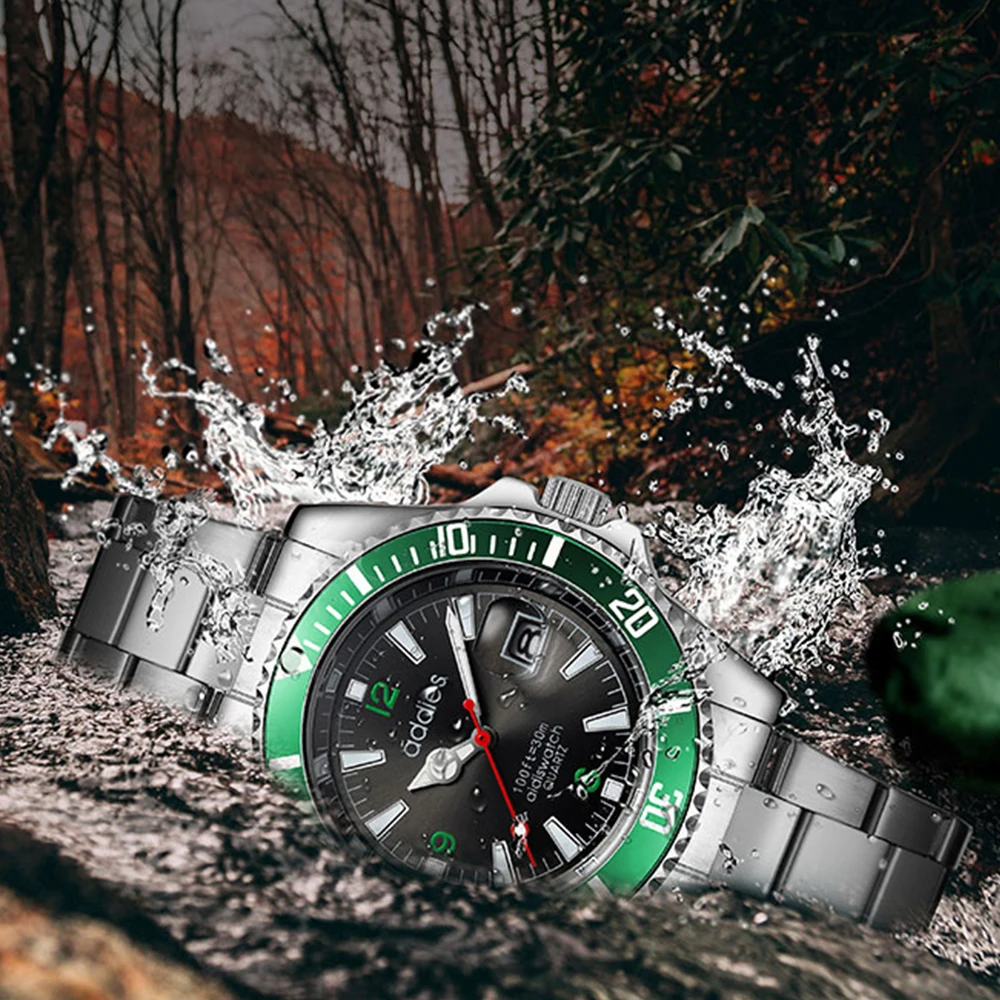 2020 новые мужские часы ADDIES Топ бренд Роскошные Кварцевые спортивные армейские