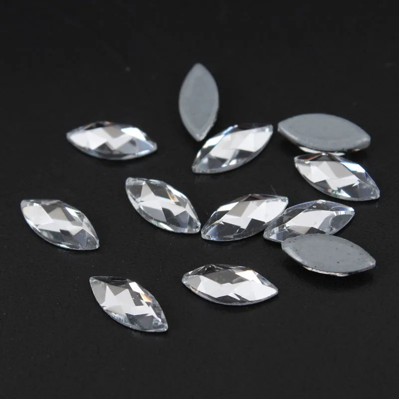 Horse eye 4x8mm Смешанный стиль высокого качества ногтей горный хрусталь Тепло Сменное стекло Цвет DIY Одежда ландшафтный дизайн ногтей - Цвет: Horse eye 4x8mm