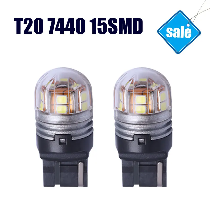 2 шт./лот T20 7440 Автомобильные грузовики светодиодные фонари заднего хода стоп