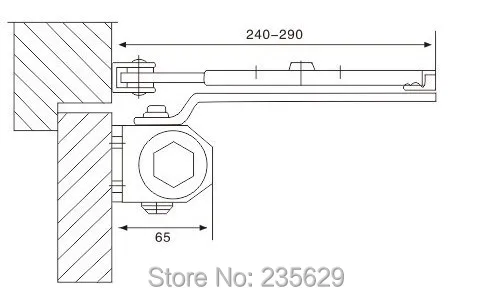 Автоматический доводчик дверей из алюминиевого сплава фурнитура для управления