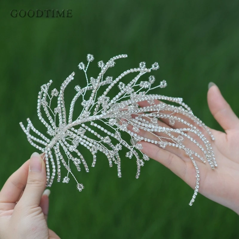 Fashion Bridal Wedding Party Rhinestone Headdress Accessories Tiara Headband Frontlet Bridesmaid Hair Jewelry For Women Girl | Украшения и
