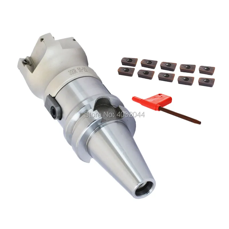 BT40-FMB22-45L 60L Mohs face milling handle+BAP400R 50 22 5T 63 22 6T face milling cutter head+10pcs APMT1135 H2 carbide blade