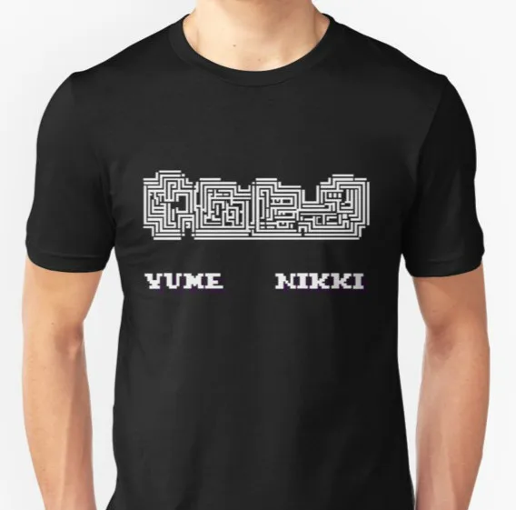 Модная крутая Мужская футболка Женская забавная Yume Nikki с логотипом