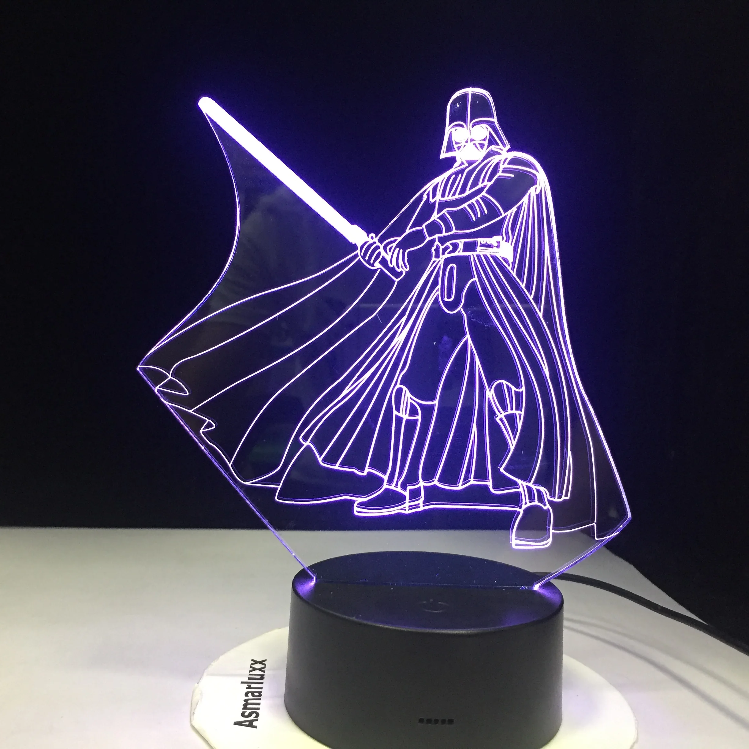 Новинка 3D свет Звездные войны йода Дарт Вейдер светодиодный ночник USB настольная лампа прикроватный ночник для детей подарки по всему миру Прямая поставка