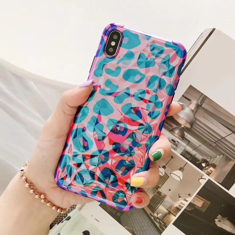 ORYKSZ роскошный блестящий чехол для телефона с леопардовым принтом iPhone X XS Max 8 7 6 s Plus