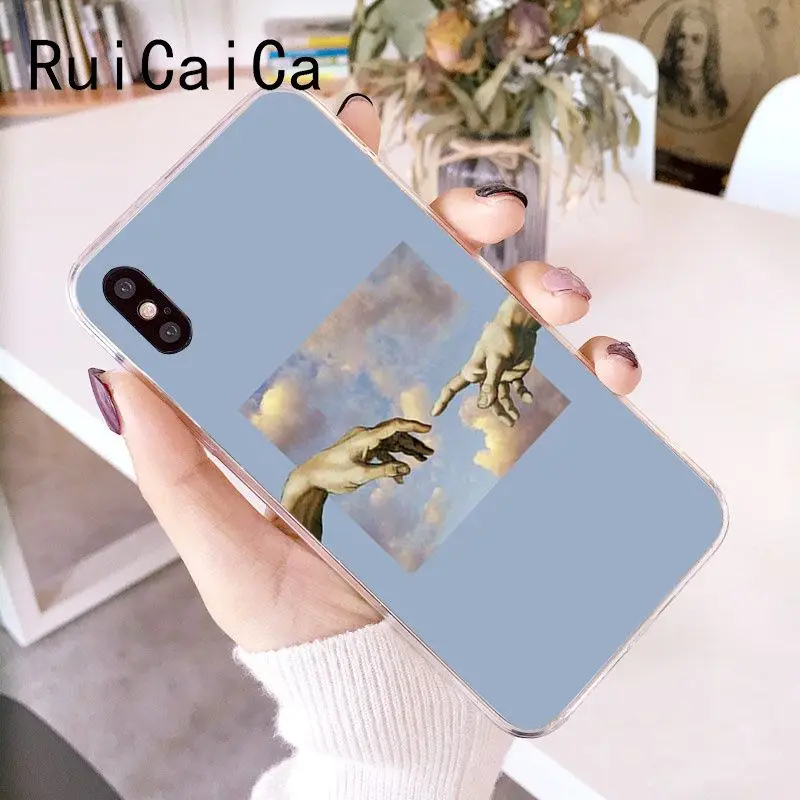 Чехол для телефона RuiCaiCa Great art aestic van Gogh Mona Lisa чехол iPhone 6S 6plus 7 7plus 8 8Plus X Xs MAX 5 5S XR