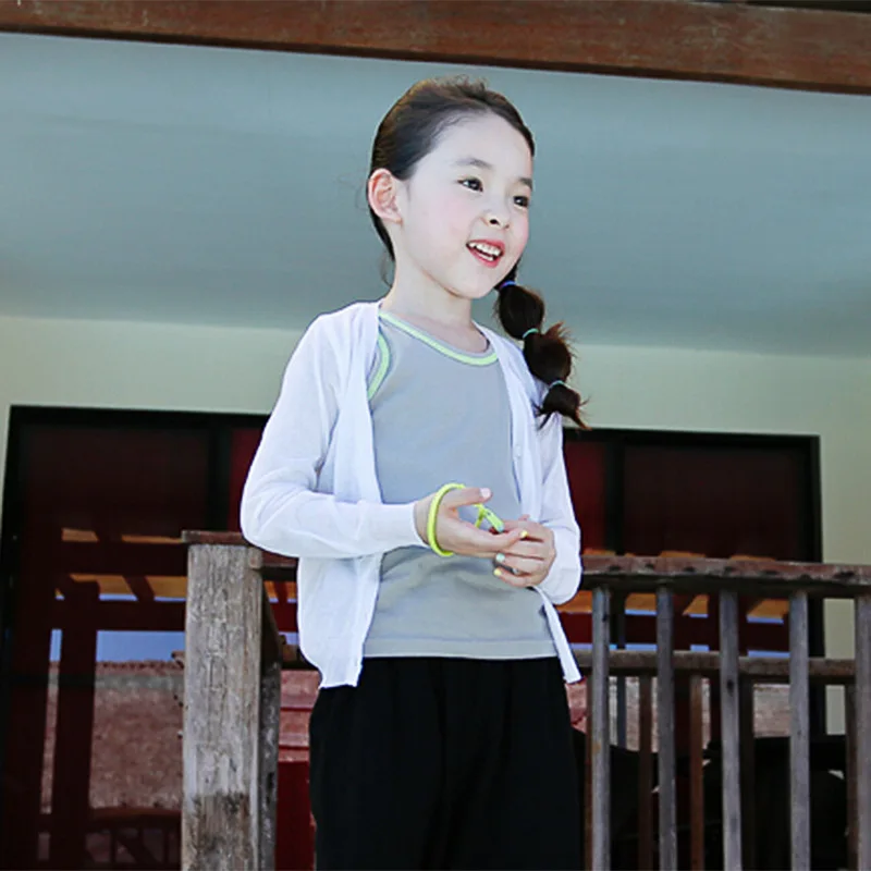 Кардиган для девочек весенне летний однотонный хлопковый свитер маленьких