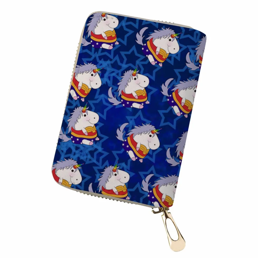 Бесшумный дизайн несколько карт единорог для женщин и мужчин кредитные деловые