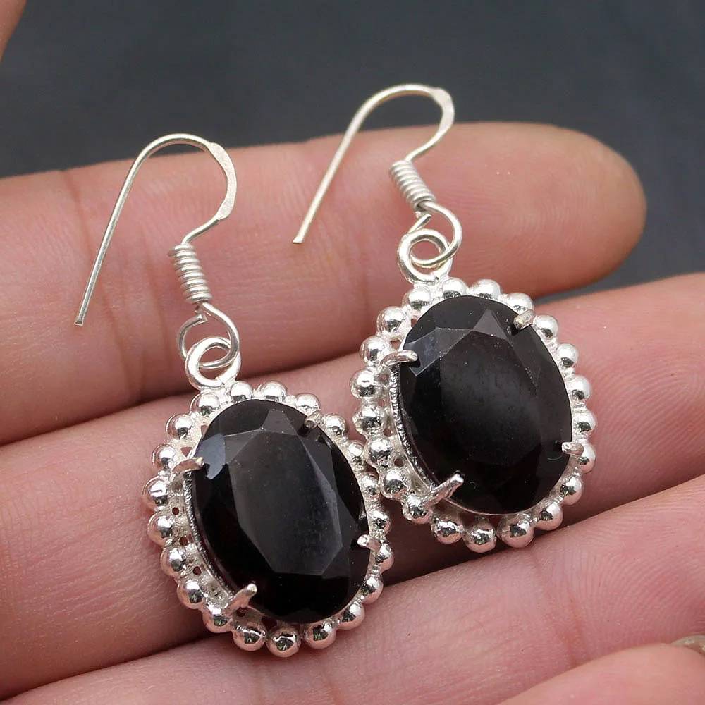 Фэнтези Мода крови Красный Гранат 925 стерлингового серебра женские свисающие