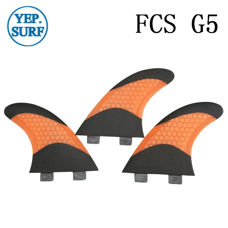 Prachas de Surf FCS G5 плавники 5 цветов Стекловолоконный плавник с Сотами в