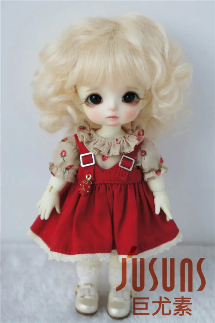 JD012 1/8 1/12 BJD милый мохеровый парик костюм для размера 3 4 дюйма 5inch5 6 дюймов модные
