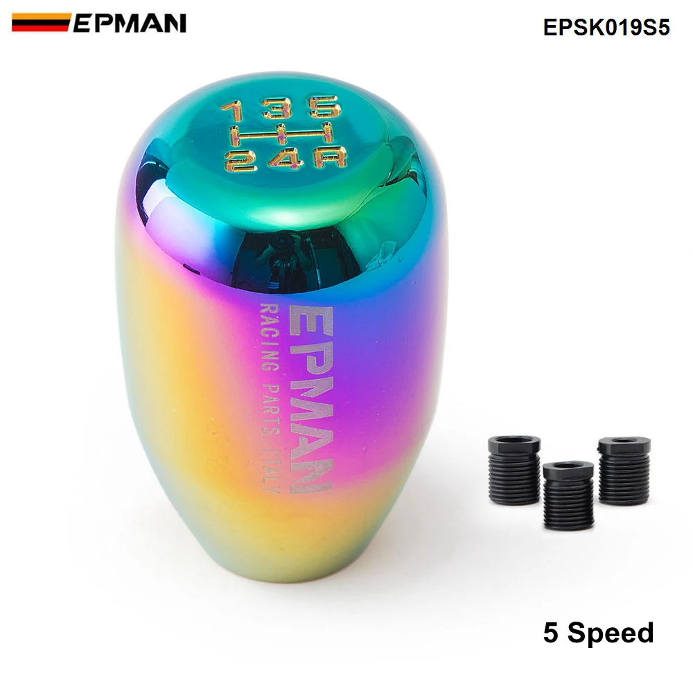 Neochrome 5 Speed Epman Racing универсальная красочная алюминиевая ручка переключения передач для большинства автомобилей переключения передач Konbs EPSK019S-AF - Название цвета: Neochrome 5 Speed
