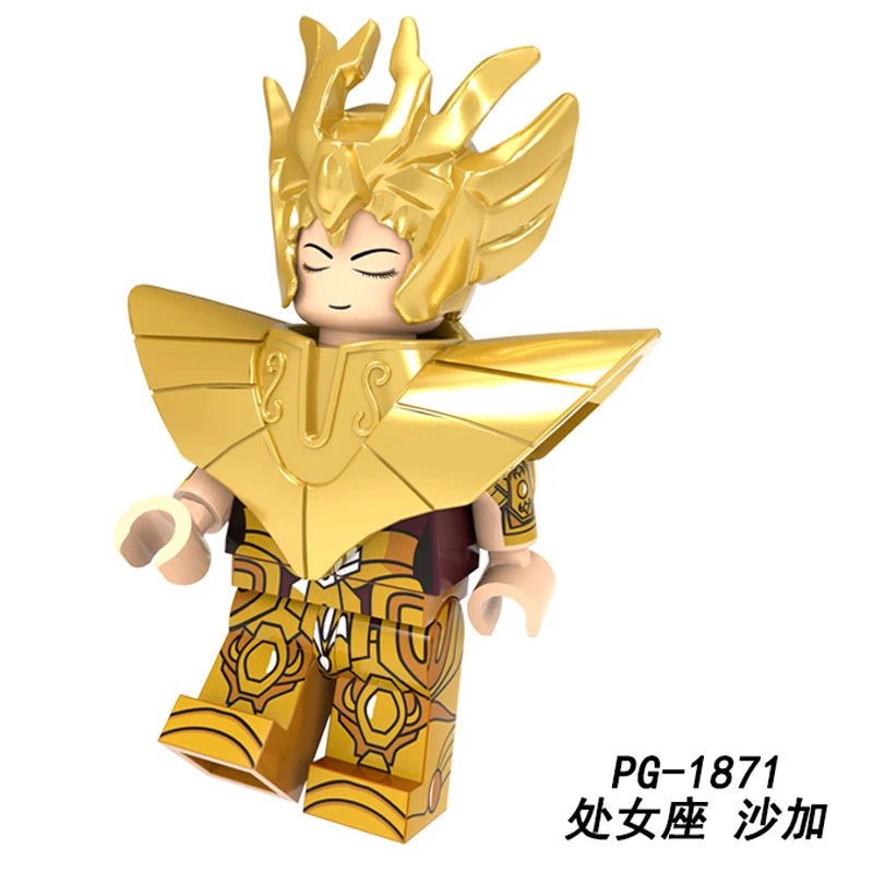 PG1871 Saint Seiya, строительные блоки, 12 созвездий Овен, Телец, рак, фигурки, кирпичи для детей, игрушки PG8212 - Цвет: PG1871
