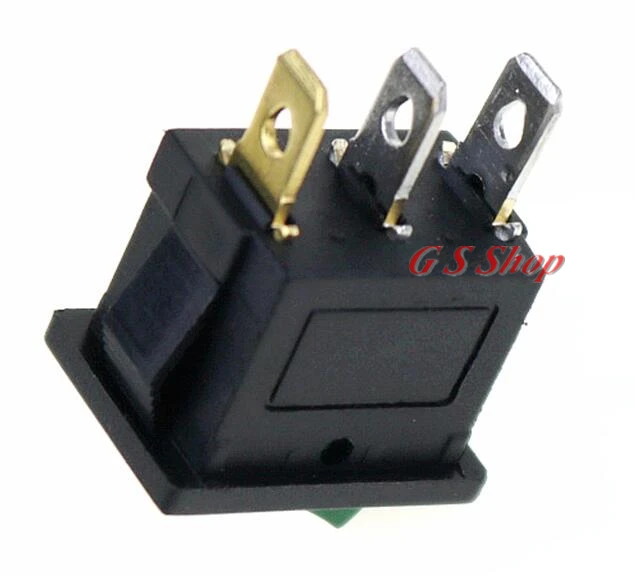 1 шт. KCD1 2PIin 3Pin Лодка Автомобильный кулисный переключатель 6A/10A 250 V/125 V AC красный желтый зеленый синий черный кнопка Лучшая цена KCD1