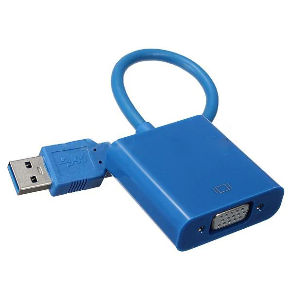 Совершенно новый USB 3 0 к VGA дисплей Внешний видео кабель Шнур адаптер для Win 7 8|to