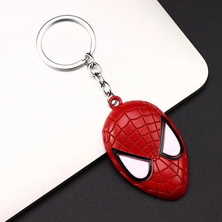 spiderman red Бесконечность войны Мстители 3 Марвел Тор молот Мьёльнир брелок игрушки серебро Металл Тор Odinson молоток брелок для ключей детские игрушки - Цвет: spiderman red