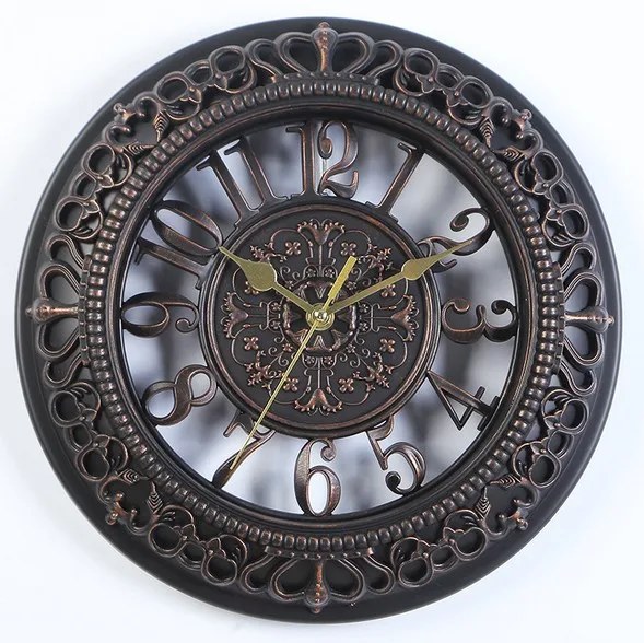 Настенные часы 3D в современном европейском стиле креативные винтажные бесшумные