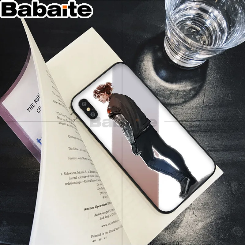 Babaite Marvel the winter solider bucky barnes Топ детальный чехол для телефона для Apple iPhone 8 7 6 6S Plus X XS MAX 5 5S SE XR
