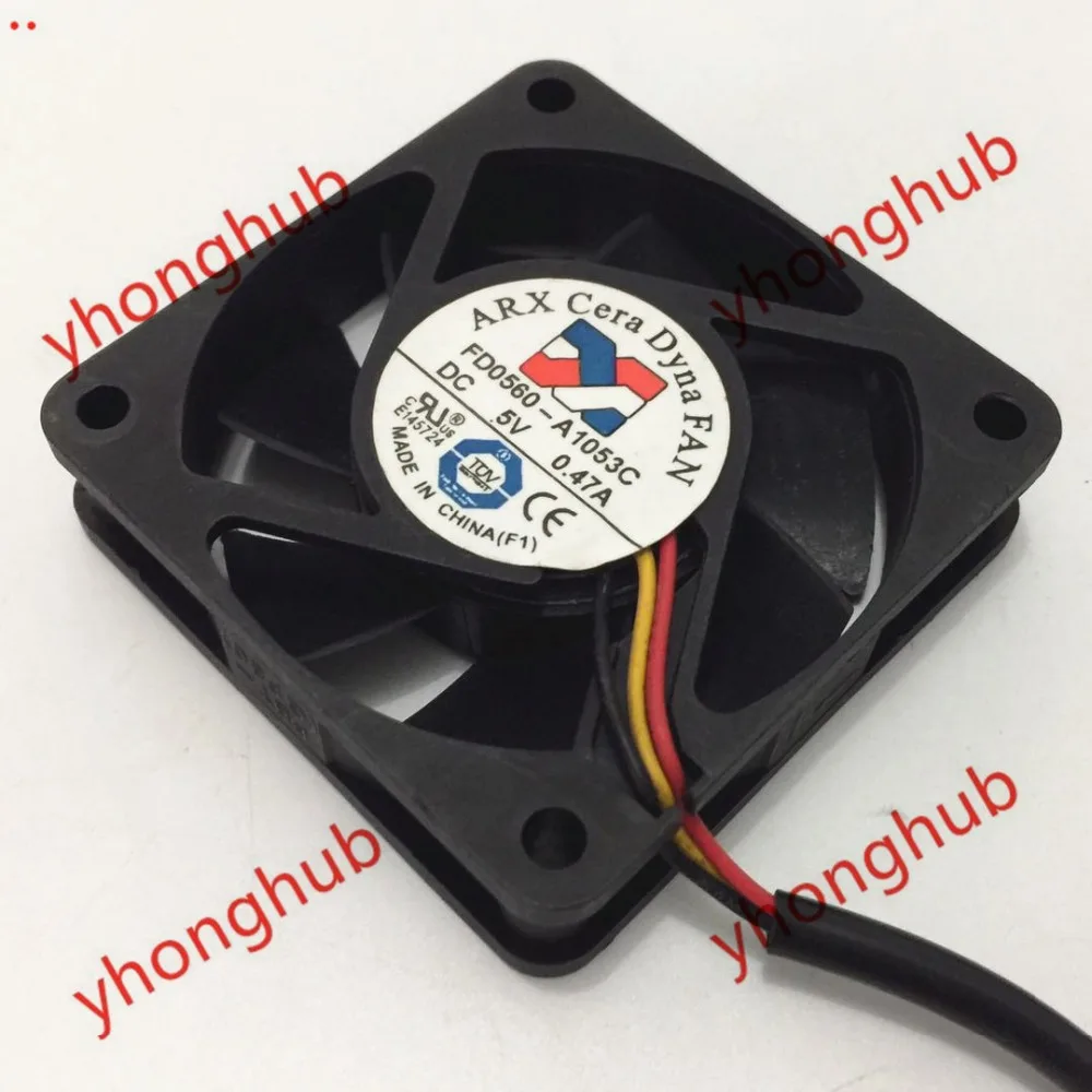 ARX FD0560-A1053C Вентилятор охлаждения сервера DC 5V 0.47A 60x60x15 мм 3-проводной