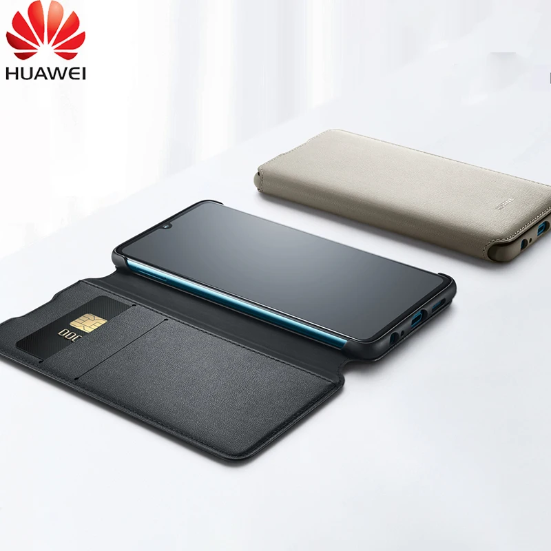 Официальный huawei P30 Pro Чехол из искусственной кожи чехол-бумажник с защитой карт чехол для huawei P30 чехол P30 Pro откидной Чехол