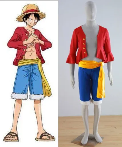 Один кусок обезьянки D Луффи косплей костюмы|cosplay costume|monkey d luffy cosplayluffy cosplay |