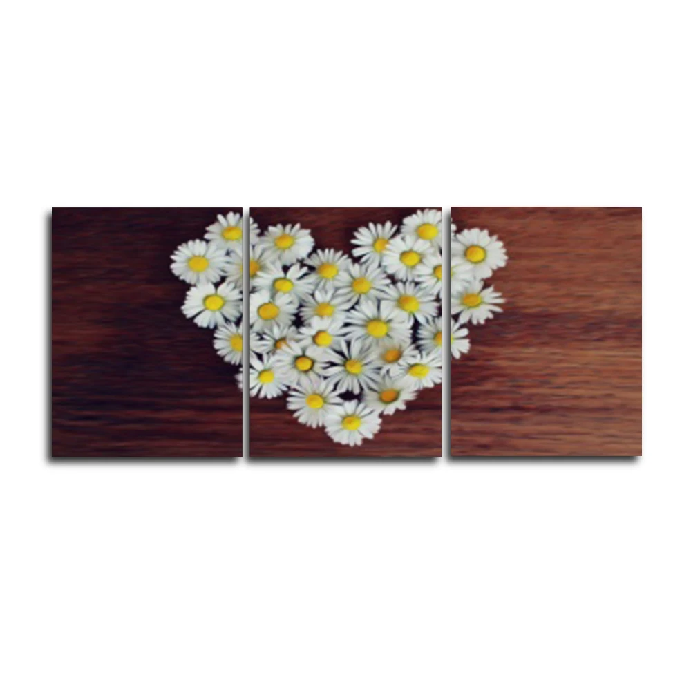 Laeacco Холстовое живопись Каллиграфия 3 панели Цветок Постеры и Печати Настенное Изображение для Украшения Дома Гостиная.