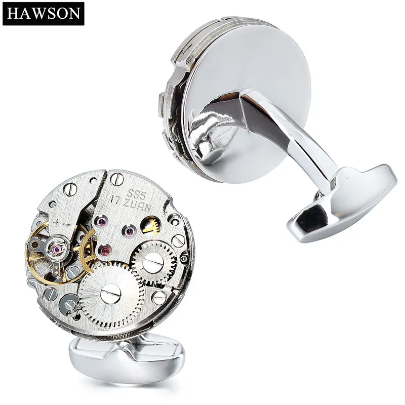 Мужские механические часы Запонки HAWSON подарок для свадебной вечеринки несъемные