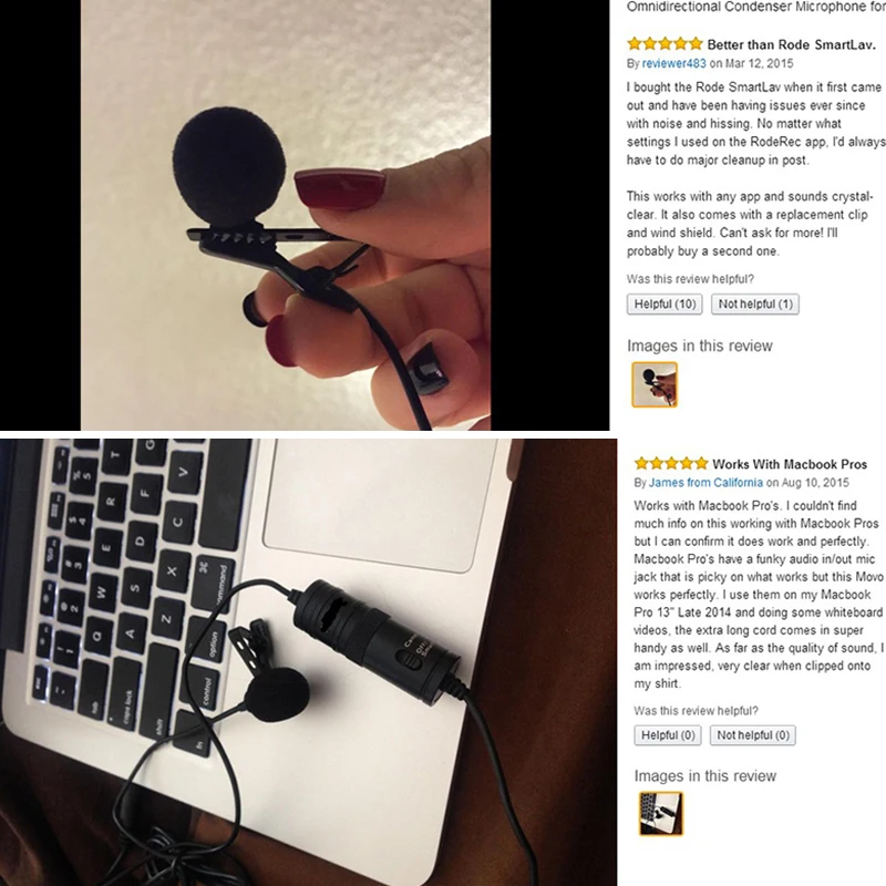 BOYA Отличный Петличный Микрофон Универсальный для Смартфонов на Смартфонах DSLR