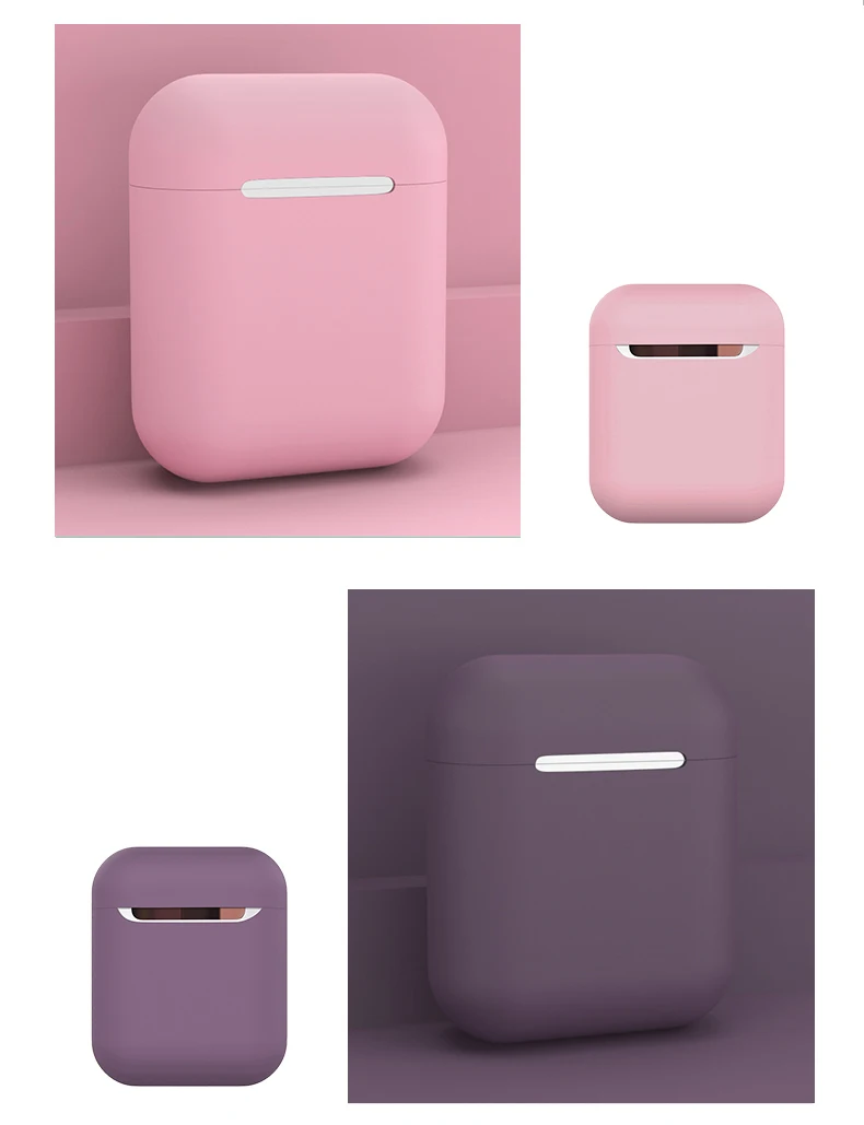 Мягкий гибкий жидкий силиконовый чехол для наушников для Airpods 1 2 с пылезащитной заглушкой противоударный защитный чехол для наушников для Airpods