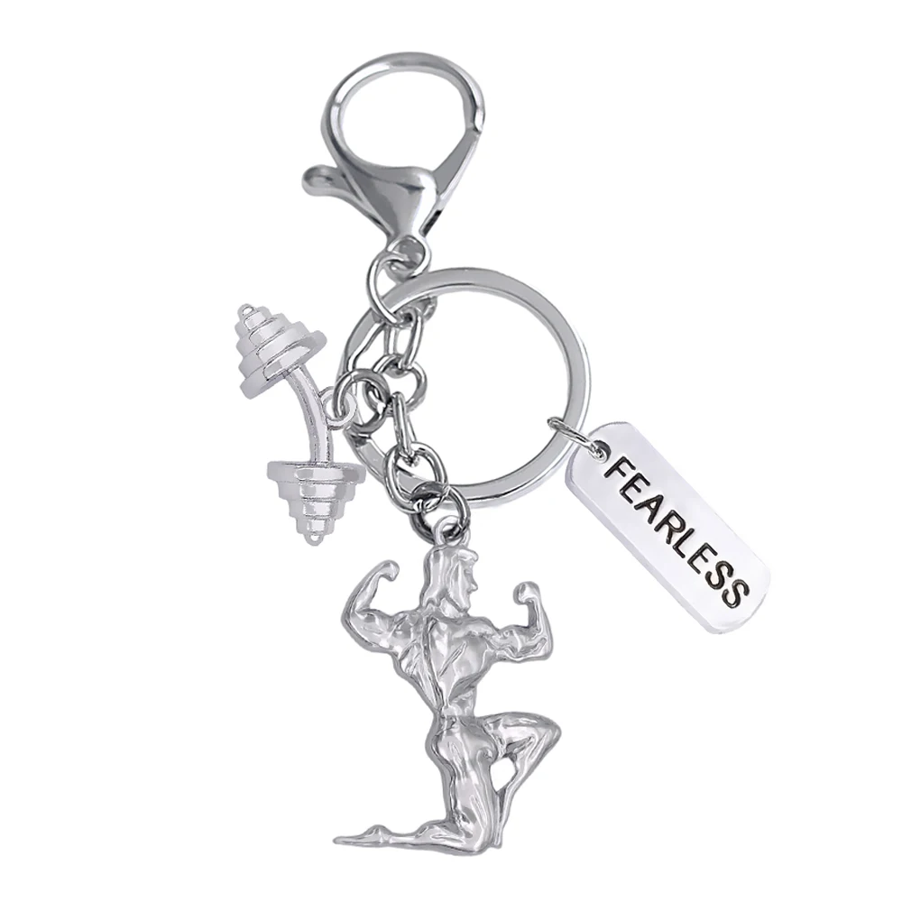 Новинка гантели для фитнеса в тренажерном зале ювелирный брелок оптовая продажа