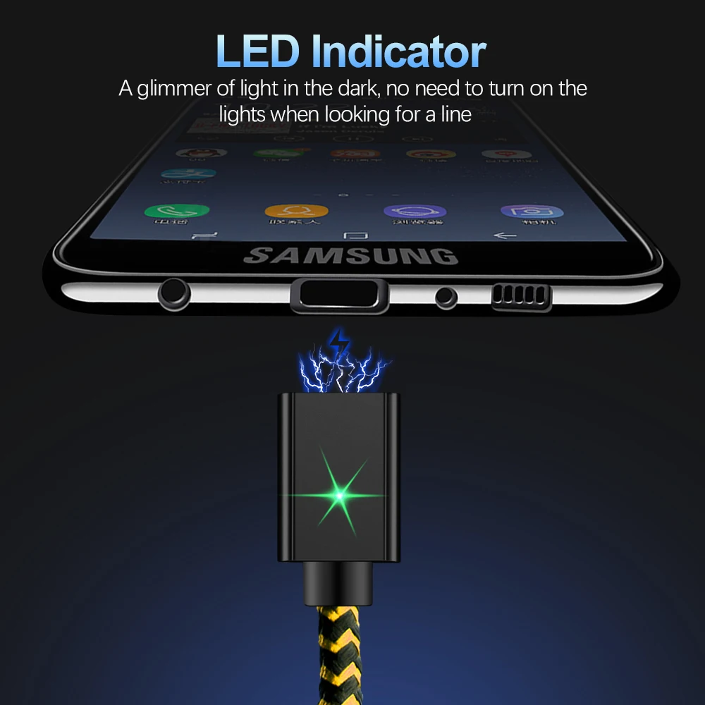 Магнитный кабель Олаф 3A для iPhone X 8 7 Micro usb type C кабель передачи данных для быстрой зарядки для samsung Xiaomi huawei магнитное зарядное устройство