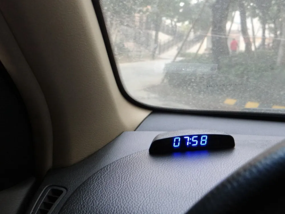 3in1 Multifunctional Digital LCD Screen Car Voltage Clock For Ford Flex Focus RS ST Five Hundred Freestyle Fiesta | Автомобили и