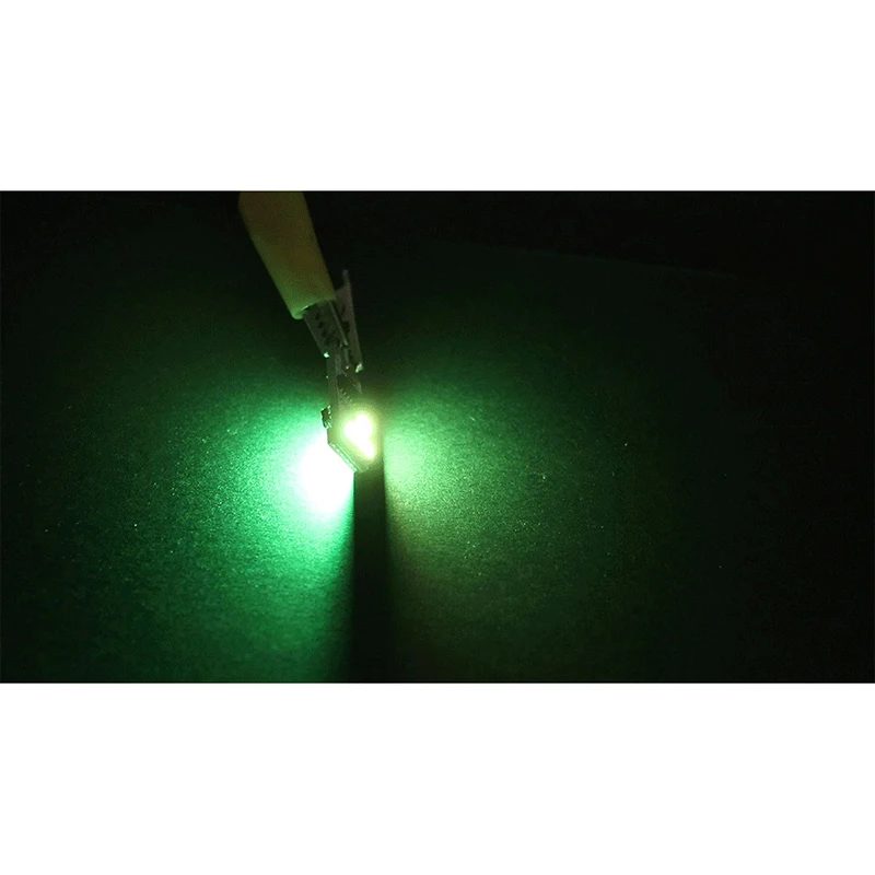 Carsty Новая поставка 2 шт./компл. Дистанционное Управление T10 W5W 168 салона RGB