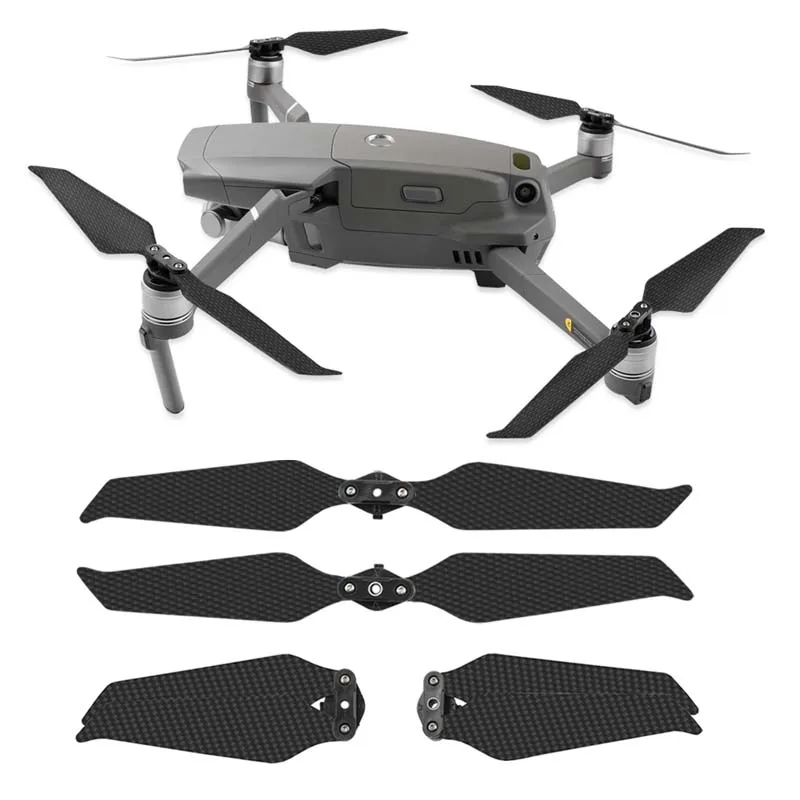 4 шт. углеродное волокно складной быстросъемный 8743 Пропеллер для DJI Mavic 2 Pro Zoom Drone шумоподавление Реквизит лопасти пропеллеры