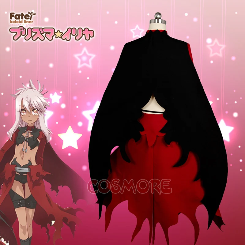 Аниме! Fate/kaleid liner 3rei Illyasviel Сексуальная Красная униформа для девочек костюм