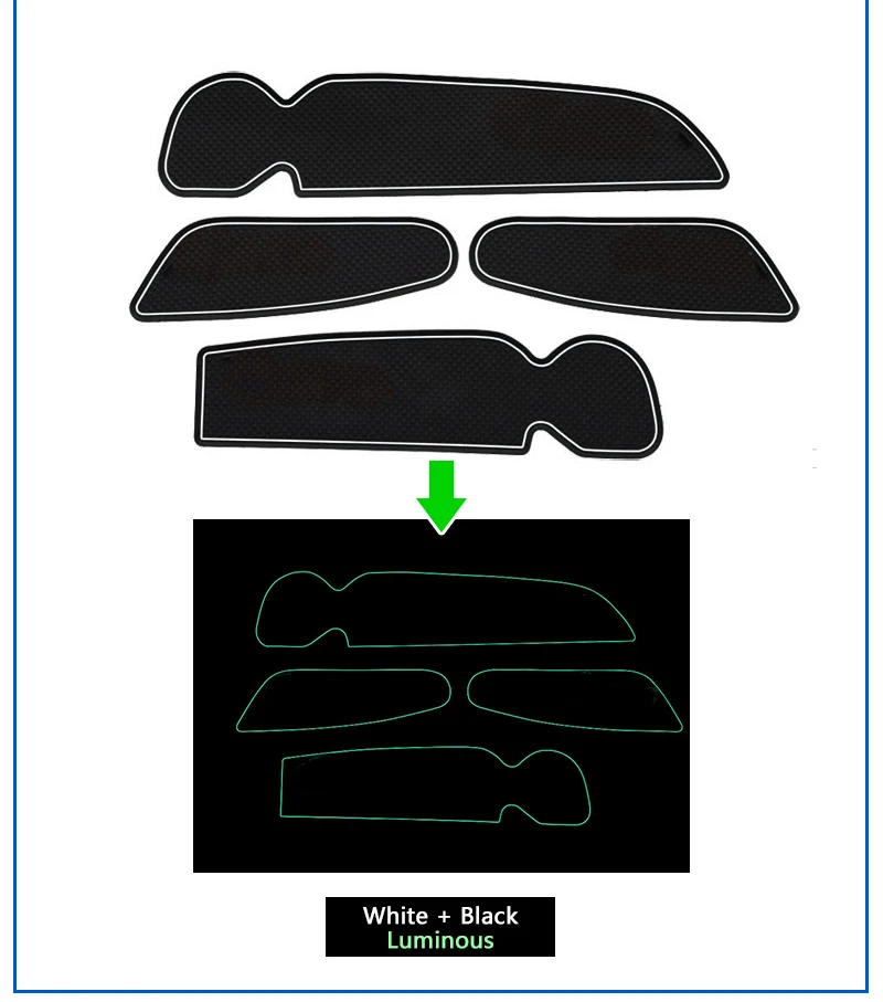 Для VW Jetta A5 2006-2011 Противоскользящий резиновый коврик для подушки Volkswagen MK5 GLI 2007 2008