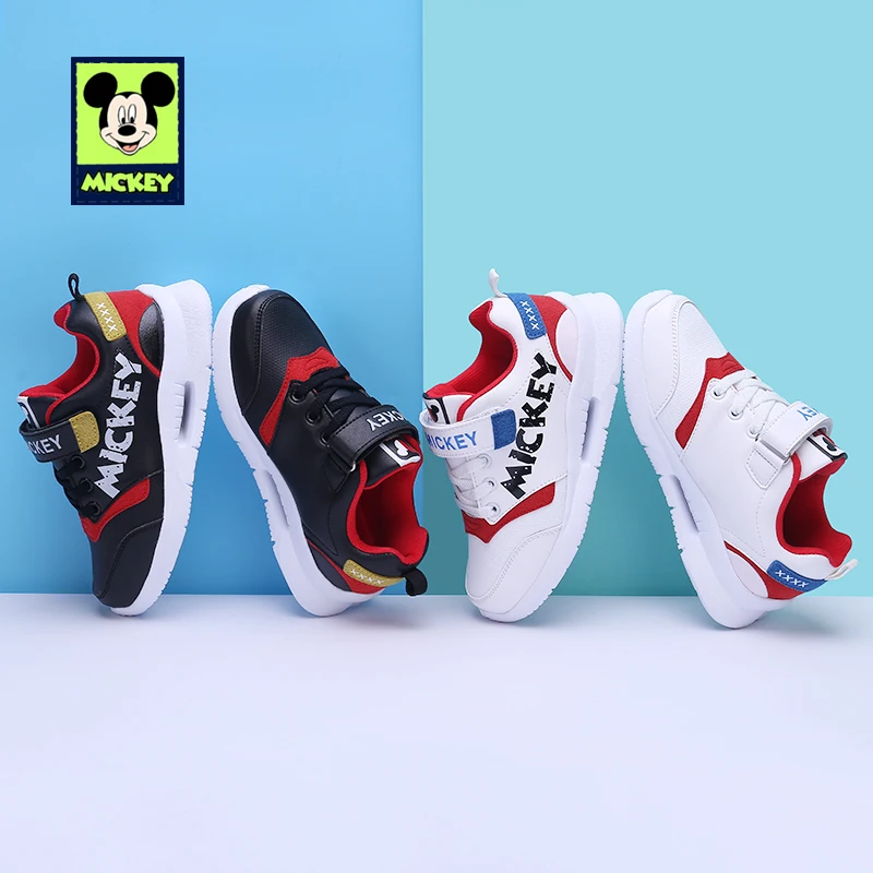 Disney children's Mickey shoes for kid boys girls fashion running casual comfortable sports tide Sneakers size 26-37 | Детская